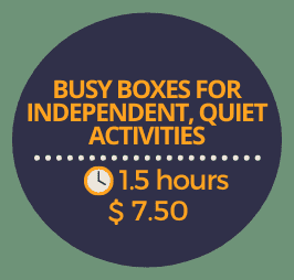 Busy Boxes for Independent Quiet Activities Busy Boxes for Independent Quiet Activities